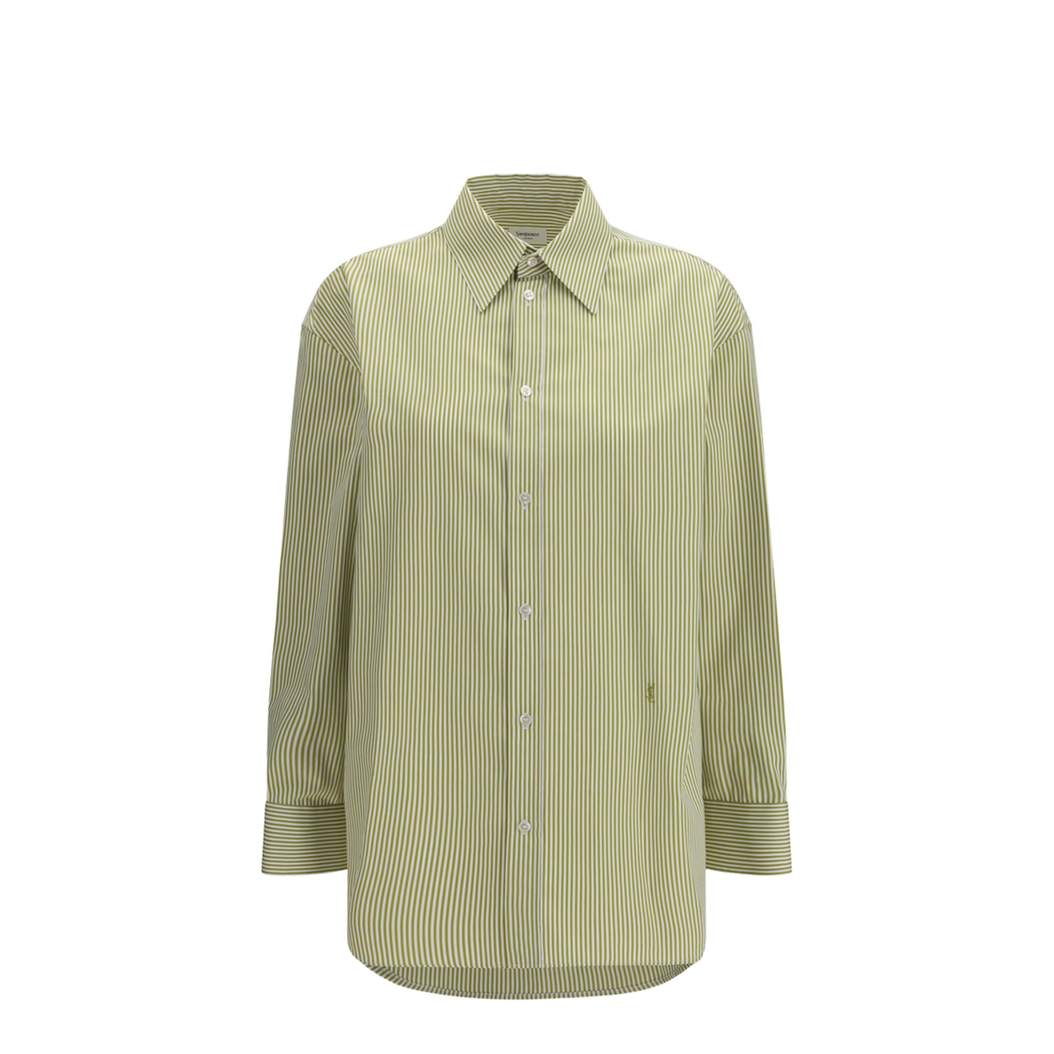 Vertical Striped Button Shirt - Image 1