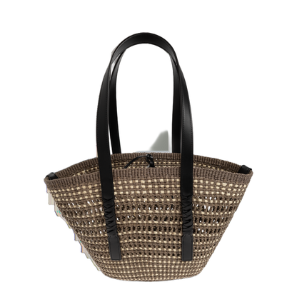 Braid Basket Medium Iraca Palm Basket - Khaki/Natural - Image 3