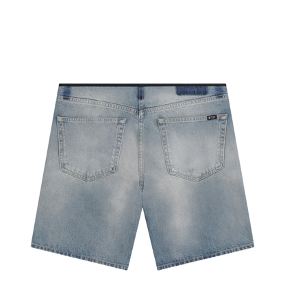 Blue Shorts With A Washed Effect - Image 2