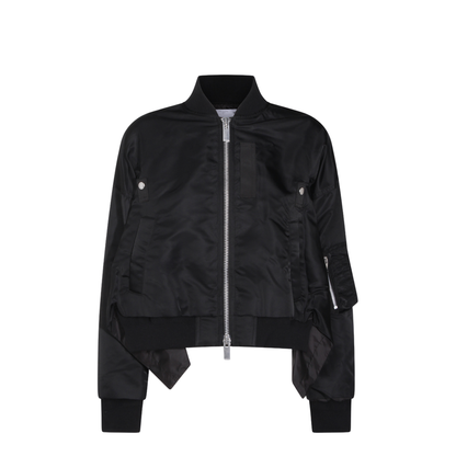 Cropped Bomber Jacket - Image 2