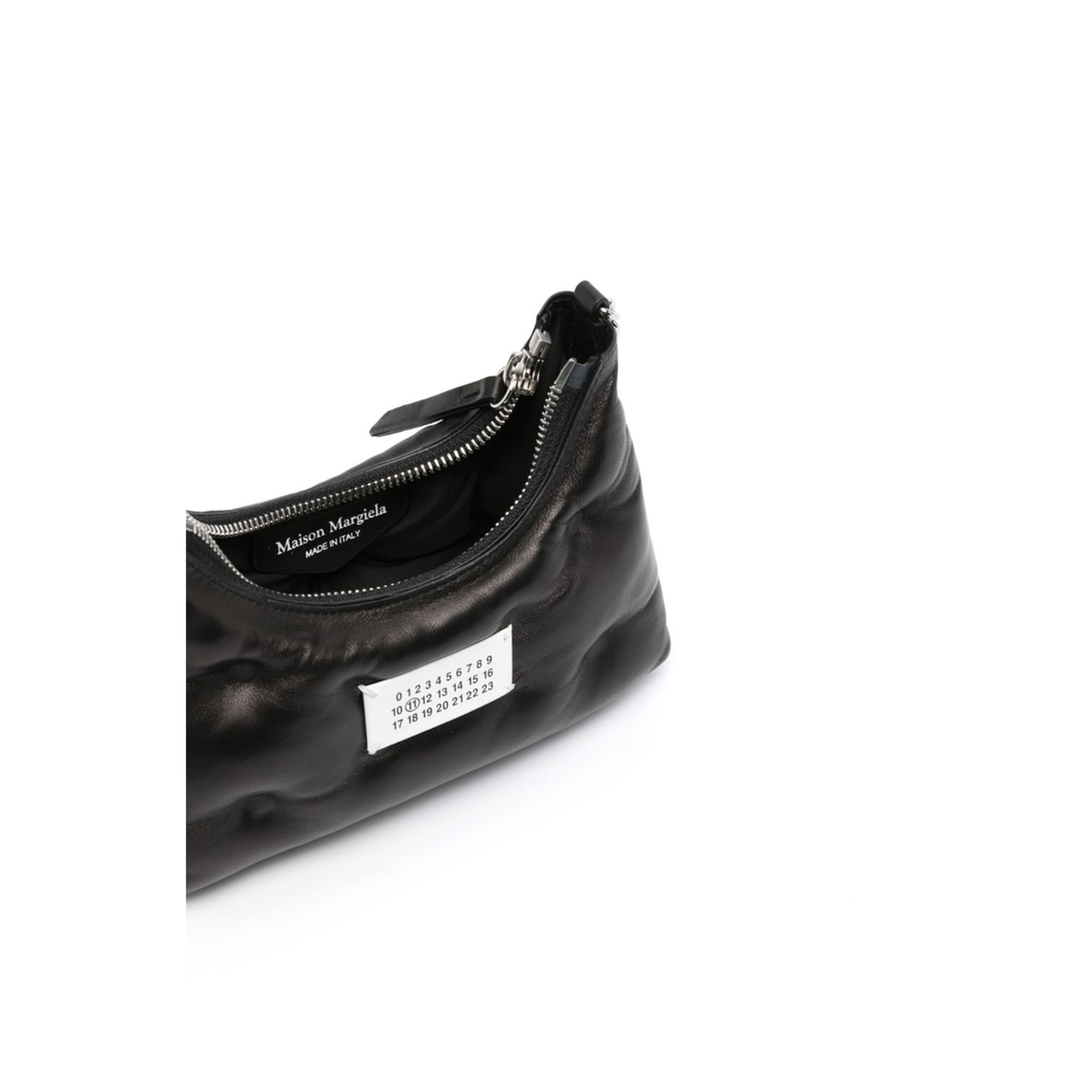 Glam Slam Micro Nappa Leather Hobo Bag - Noir - Image 3