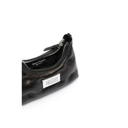 Glam Slam Micro Nappa Leather Hobo Bag - Noir - Image 3