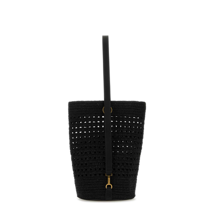 Crochet Shoulder Bag Black - Image 3