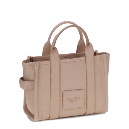 Small Calf Leather Tote - Pink - Image 3