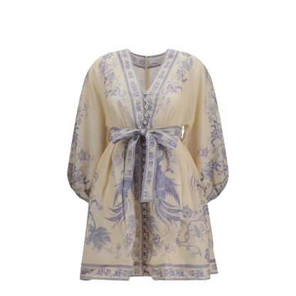 Indra Plunge Mini Dress - Image 1