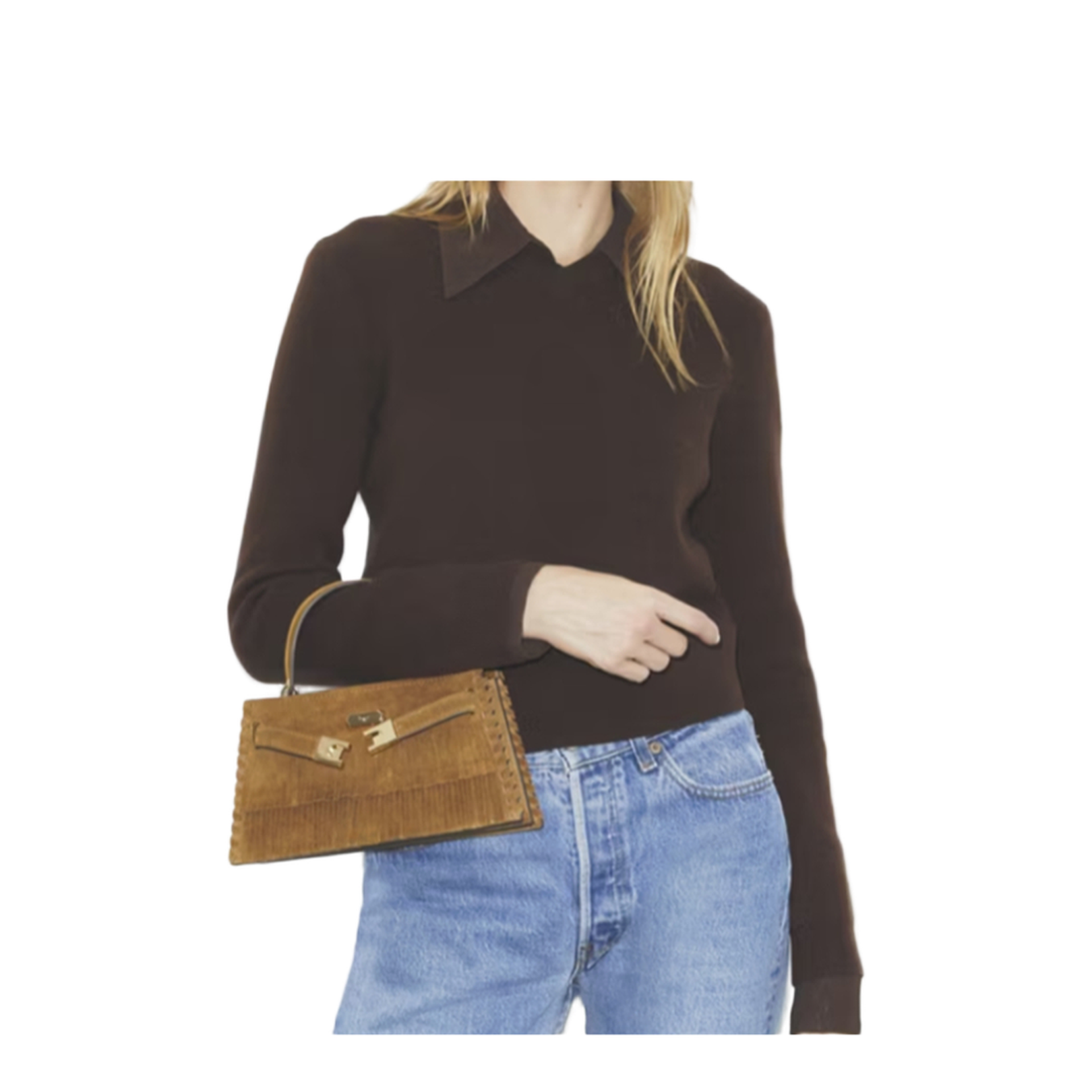 Lee Radziwill Mini Hand Top Suede - Image 4