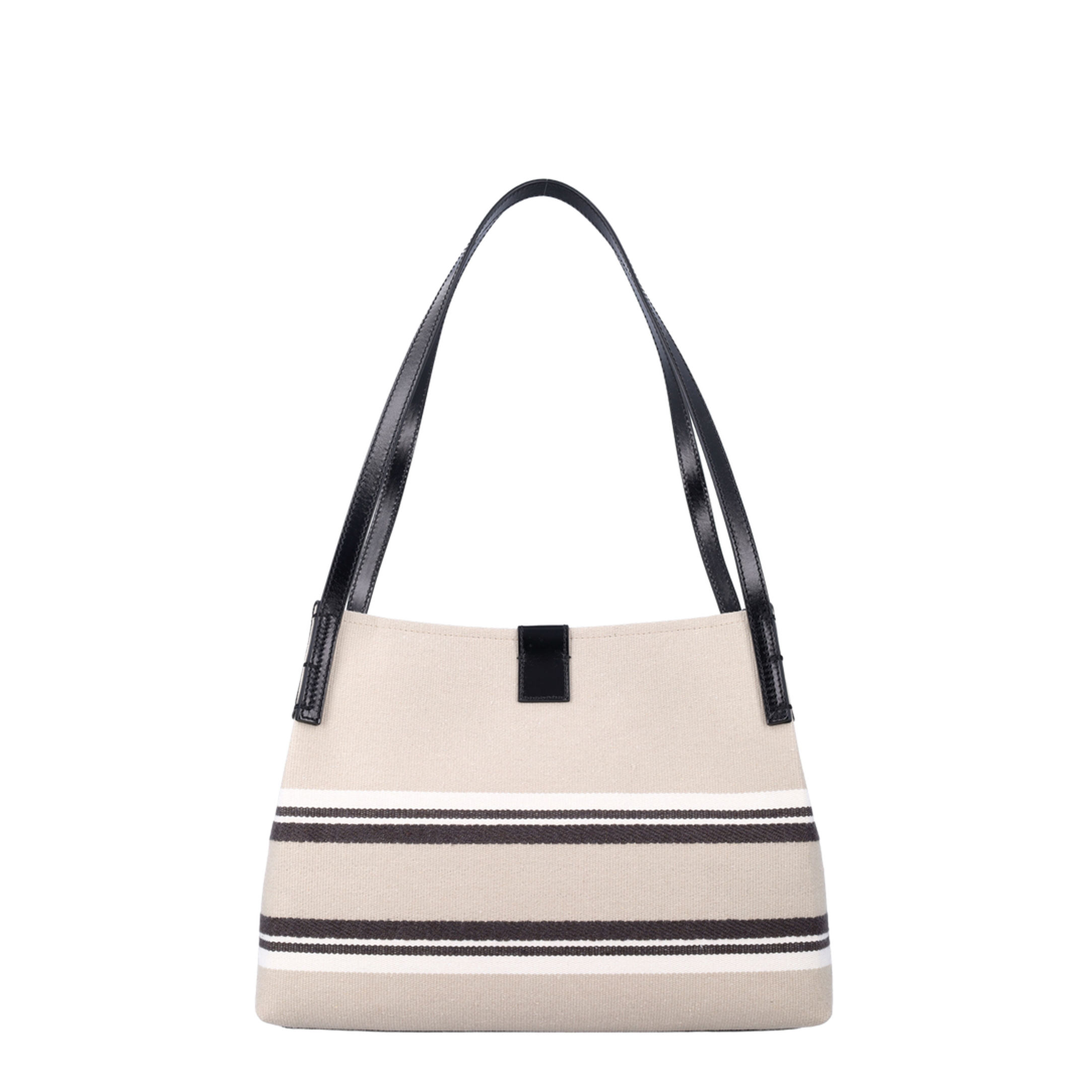 Release Small Canvas Leather Tote - Natural/Cream - Image 3