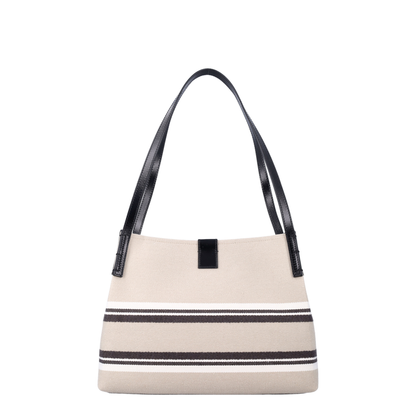 Release Small Canvas Leather Tote - Natural/Cream - Image 3