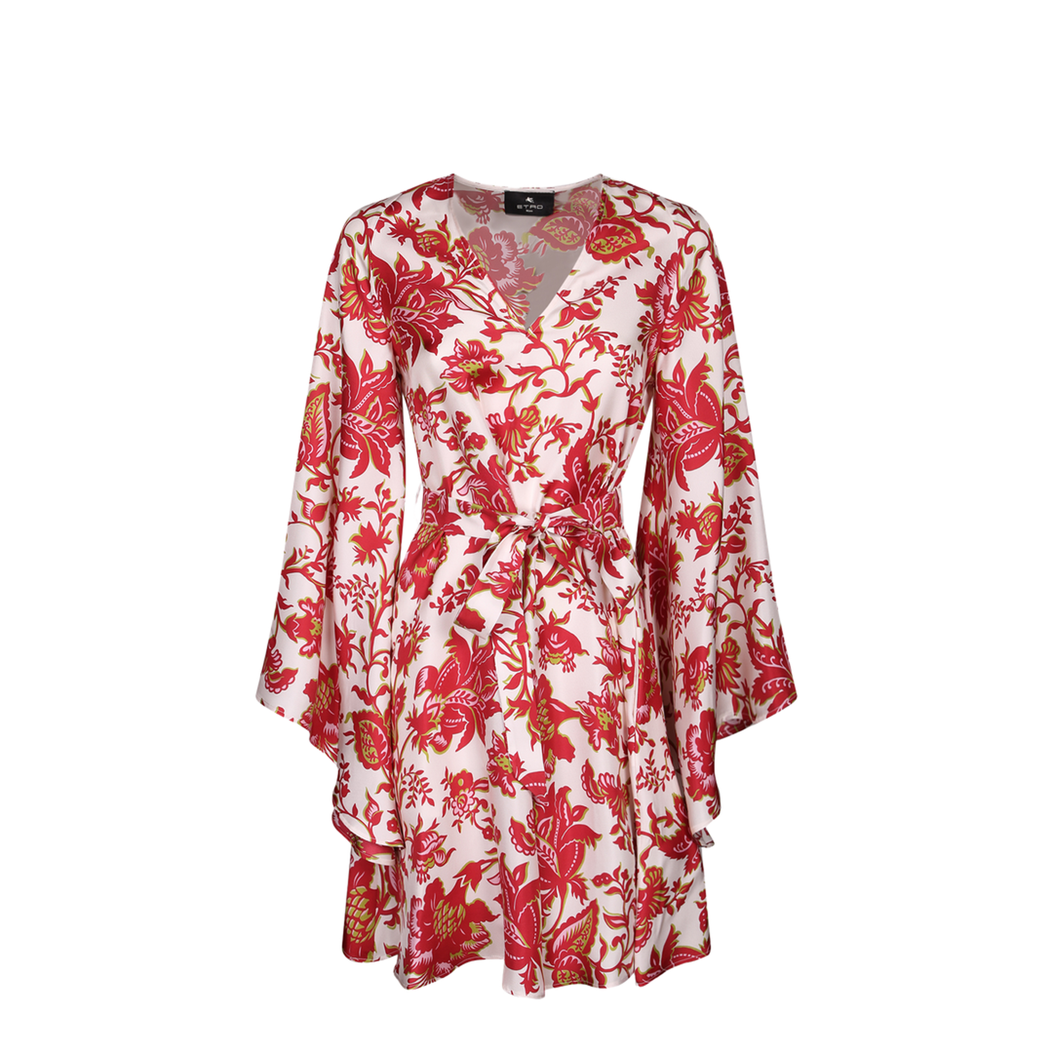 Cotton Mini Dress Red/White - Image 5