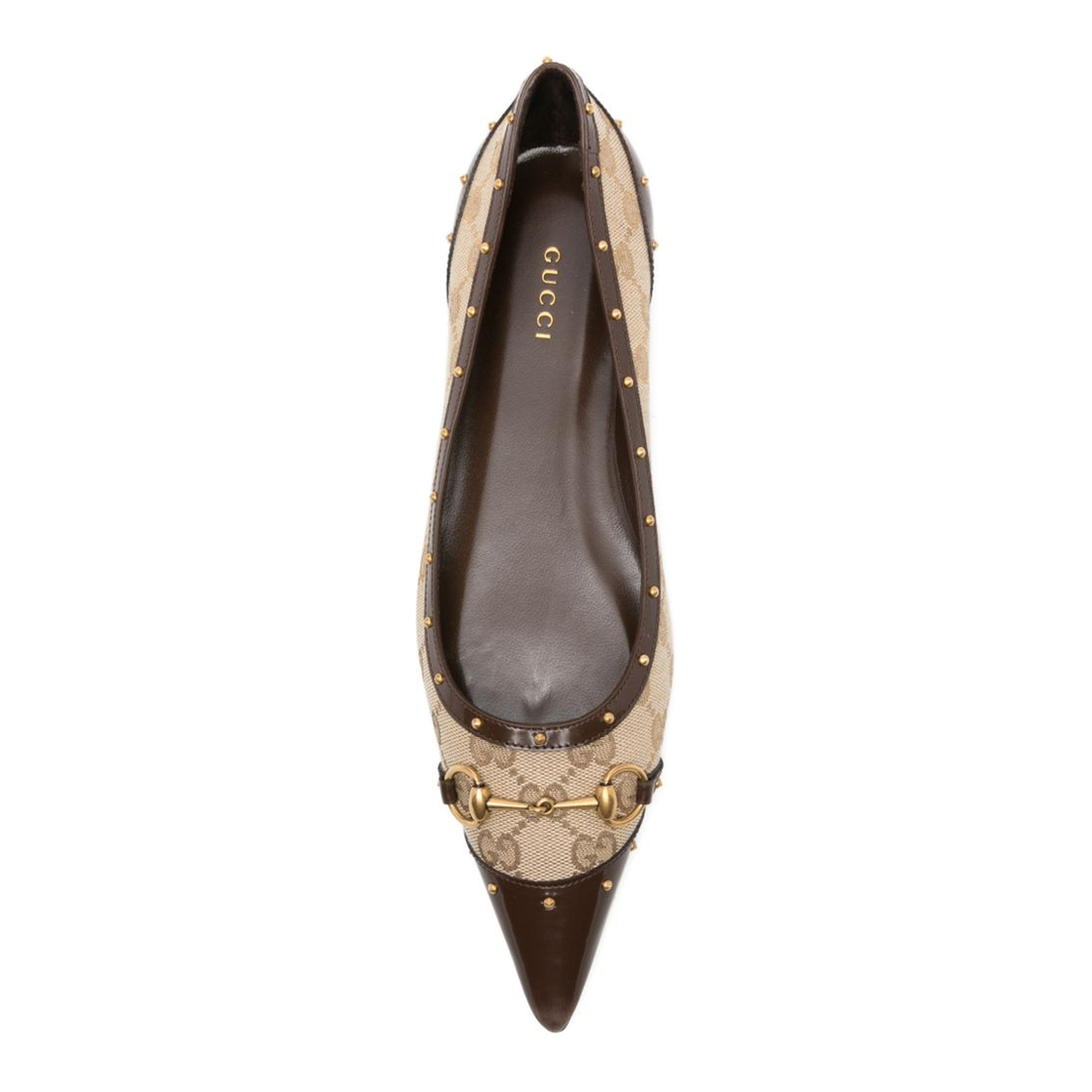 Savoy Ballerina in Sand and Brown GG Canvas - Image 3