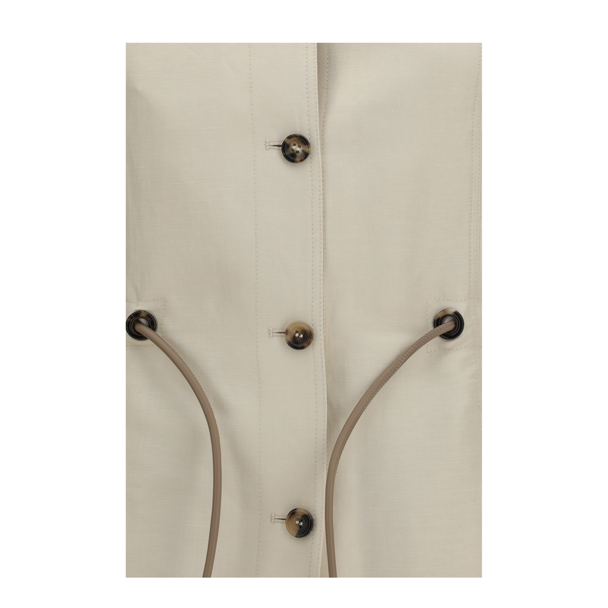 Carezza Jacket In Linen And Silk Blend - Image 3