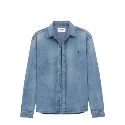 Cassandra Shirt in Day Blue Denim - Image 2