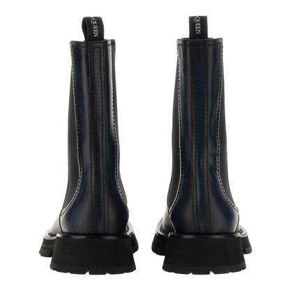 Two-tone leather ankle boots - Image 3