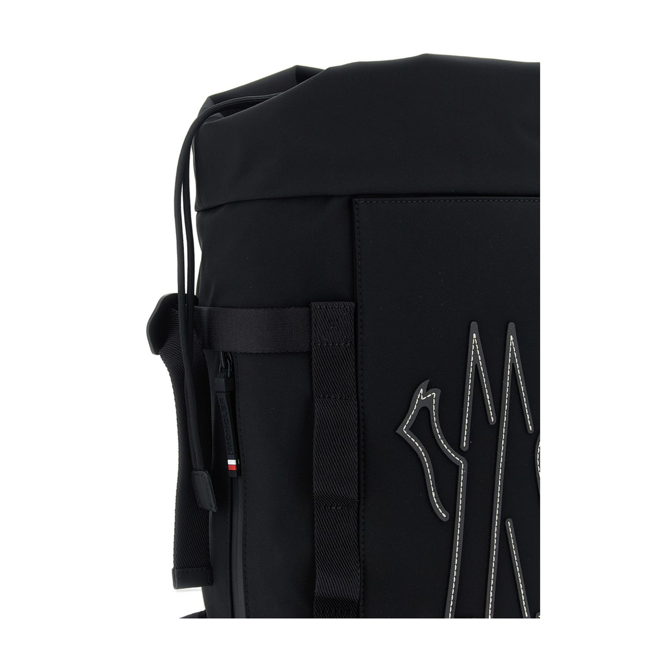 Black Technical Fabric Backpack - Image 4