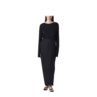 Twisted Jersey Dress in Void Black Clean - Image 1