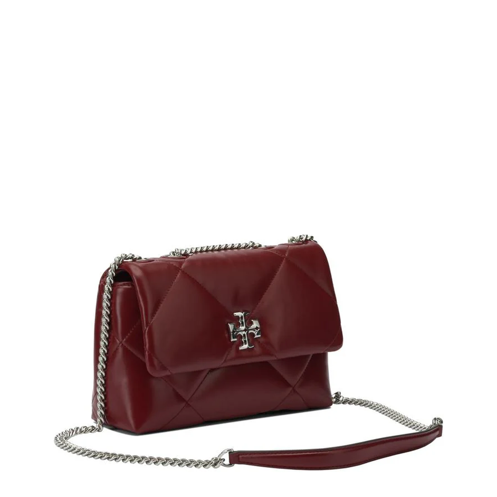 Kira Diamond Small Shoulder Bag Leather Dark Carmine - Image 2
