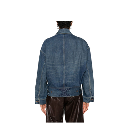 Denim Cotton Jacket In Multi - Image 2