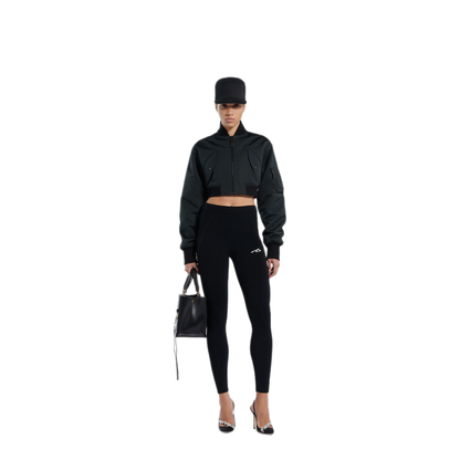 Techwear Leggings in Viscose Sporty Knit - Image 2