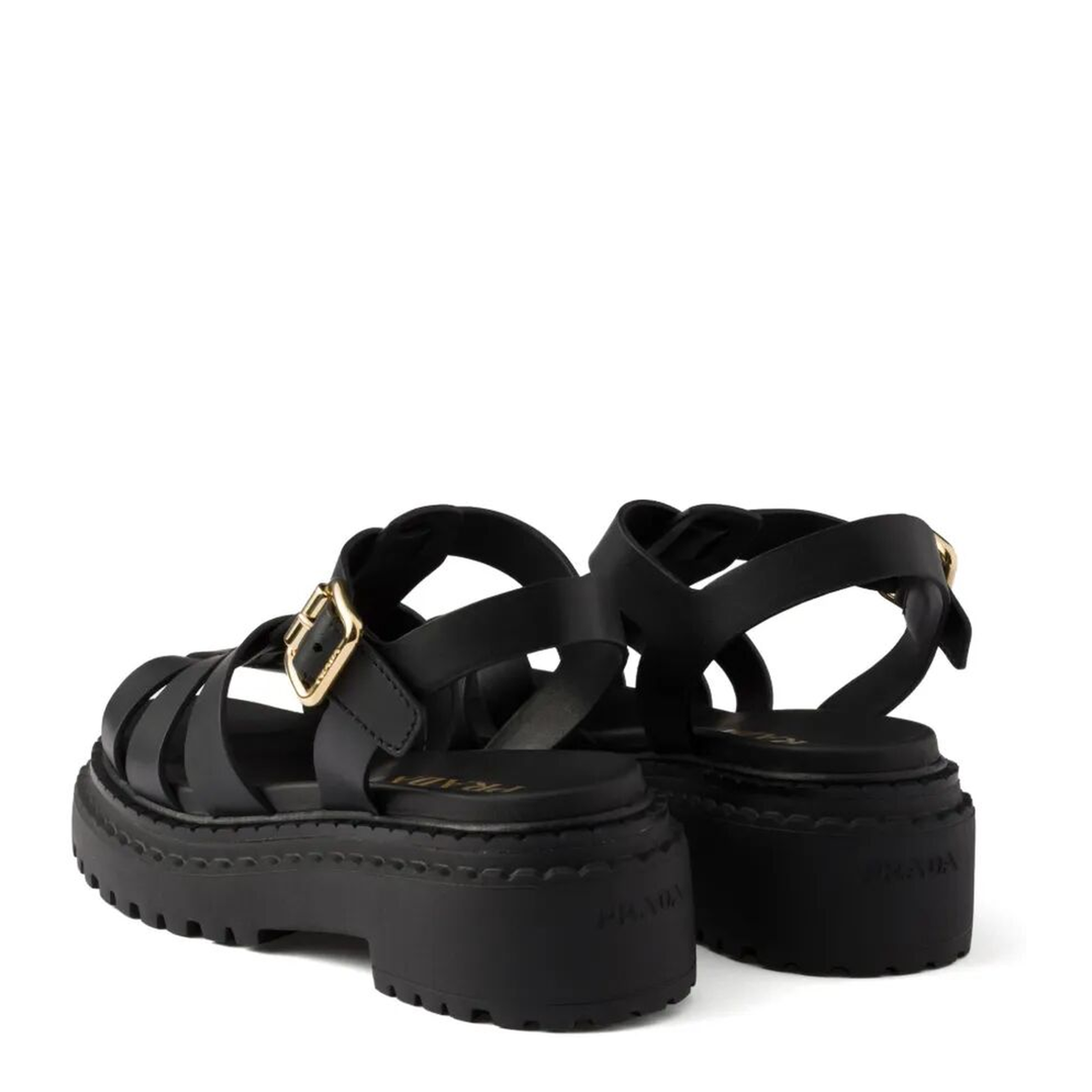 Fisherman's Leather Flatform Sandals - Image 4