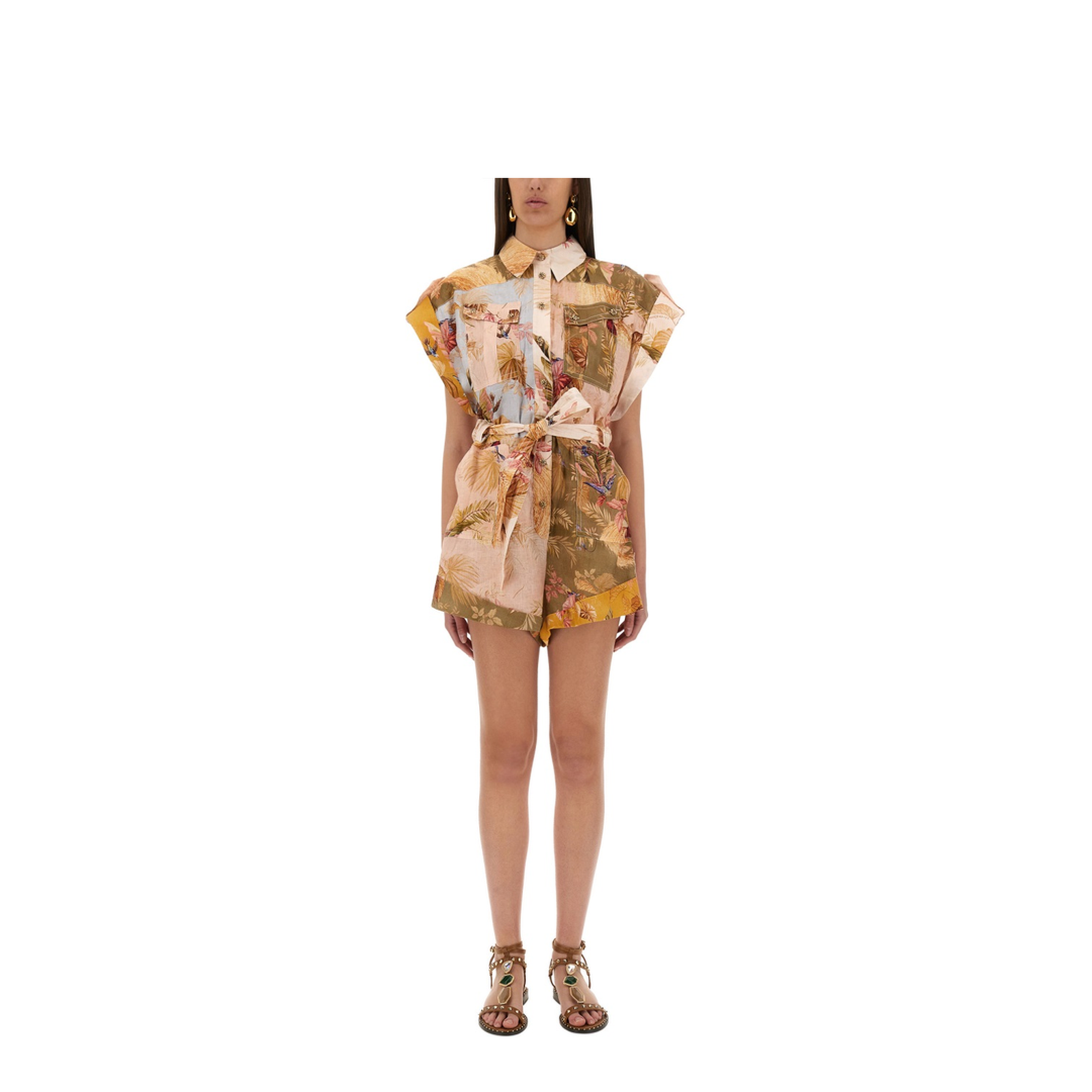 Ascension Linen Playsuit - Image 1