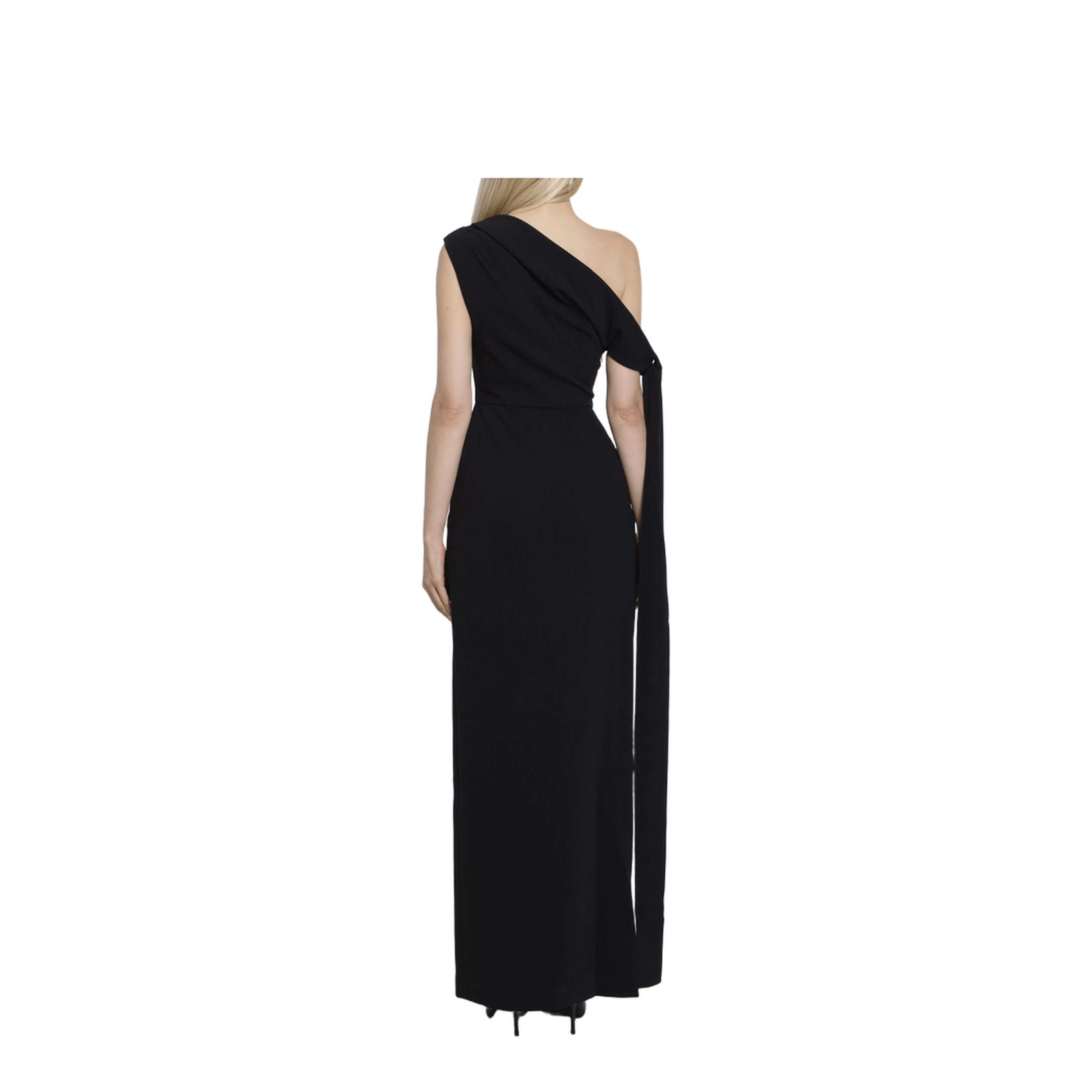 Black Side Split Sleeveless Maxi Length Dress - Image 4