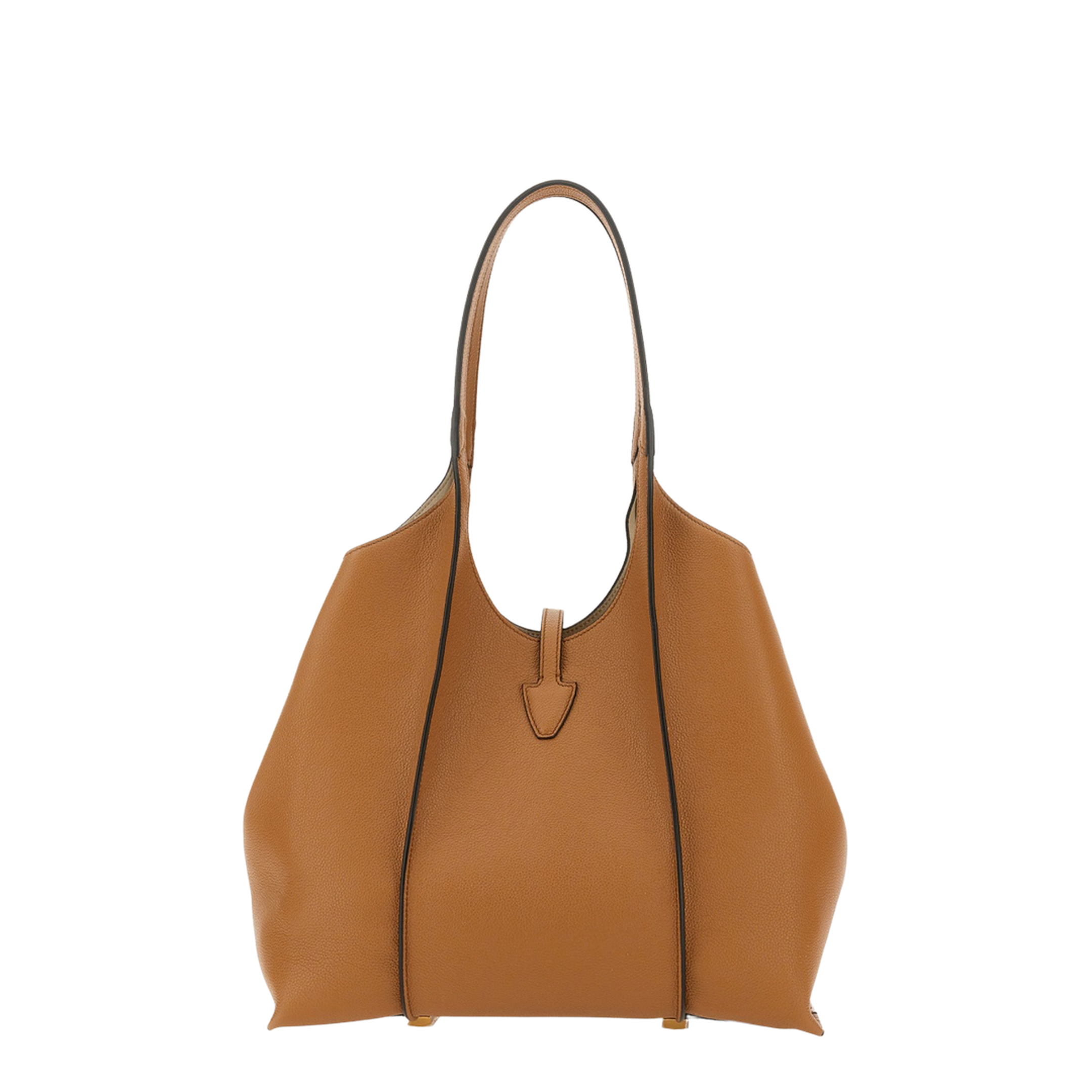 T Timeless Small Hammered Leather Tote Bag - Kenia - Image 7