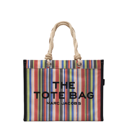 Large Mesh Tote Bag - Red Multi - Image 1