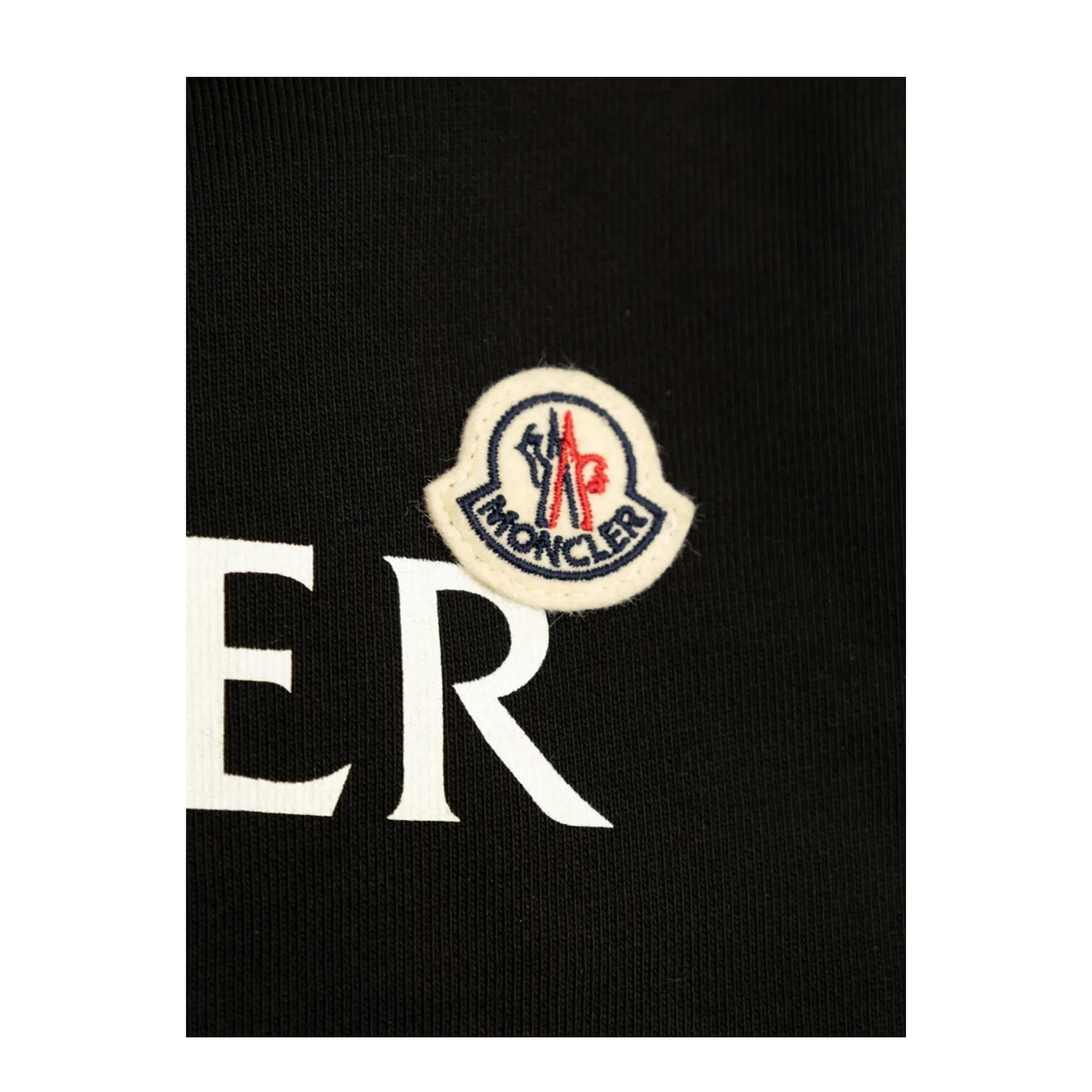 Logo-Print Cotton Fleece Hoodie and Logo Patch - Image 3