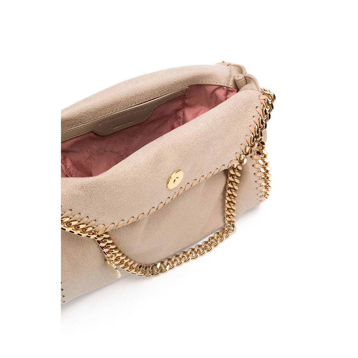 Falabella Mini Matte Vegan Shaggy Deer Tote Bag - Clotted Cream - Image 3
