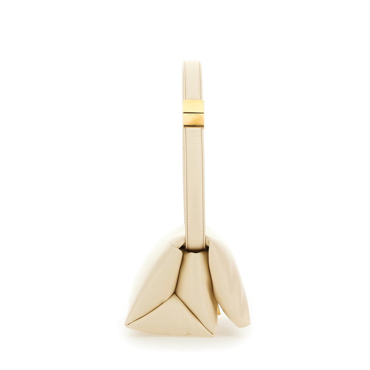 Prisma Small Calf Leather Shoulder Bag - Ivory - Image 5