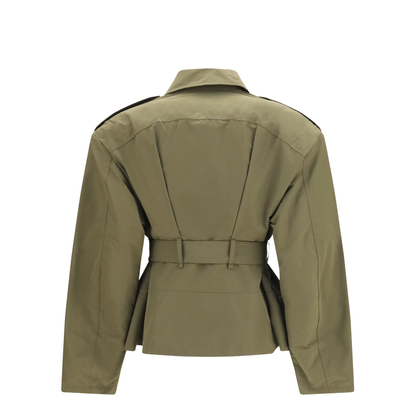 Cropped Belted High-Neck Jacket - Image 2