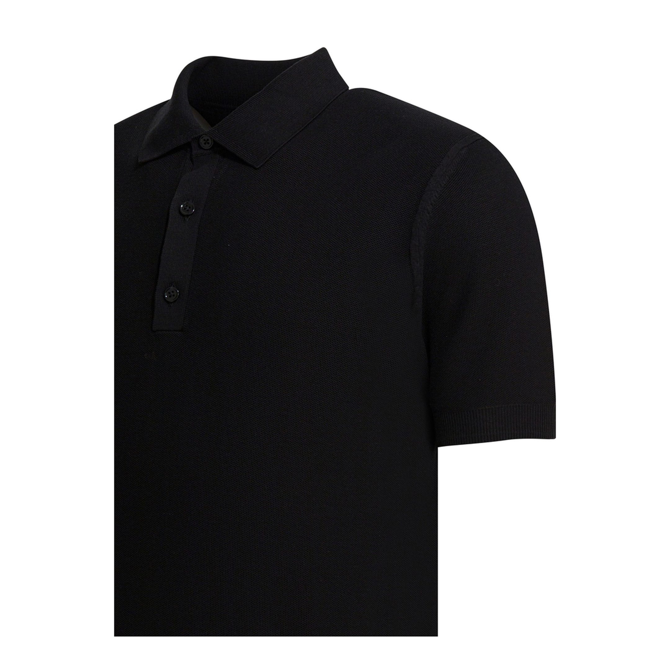 Silk And Cotton Pique Polo Shirt - Image 4