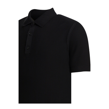 Silk And Cotton Pique Polo Shirt - Image 4