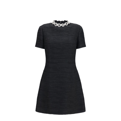 Embroidered Mini Dress - Image 1