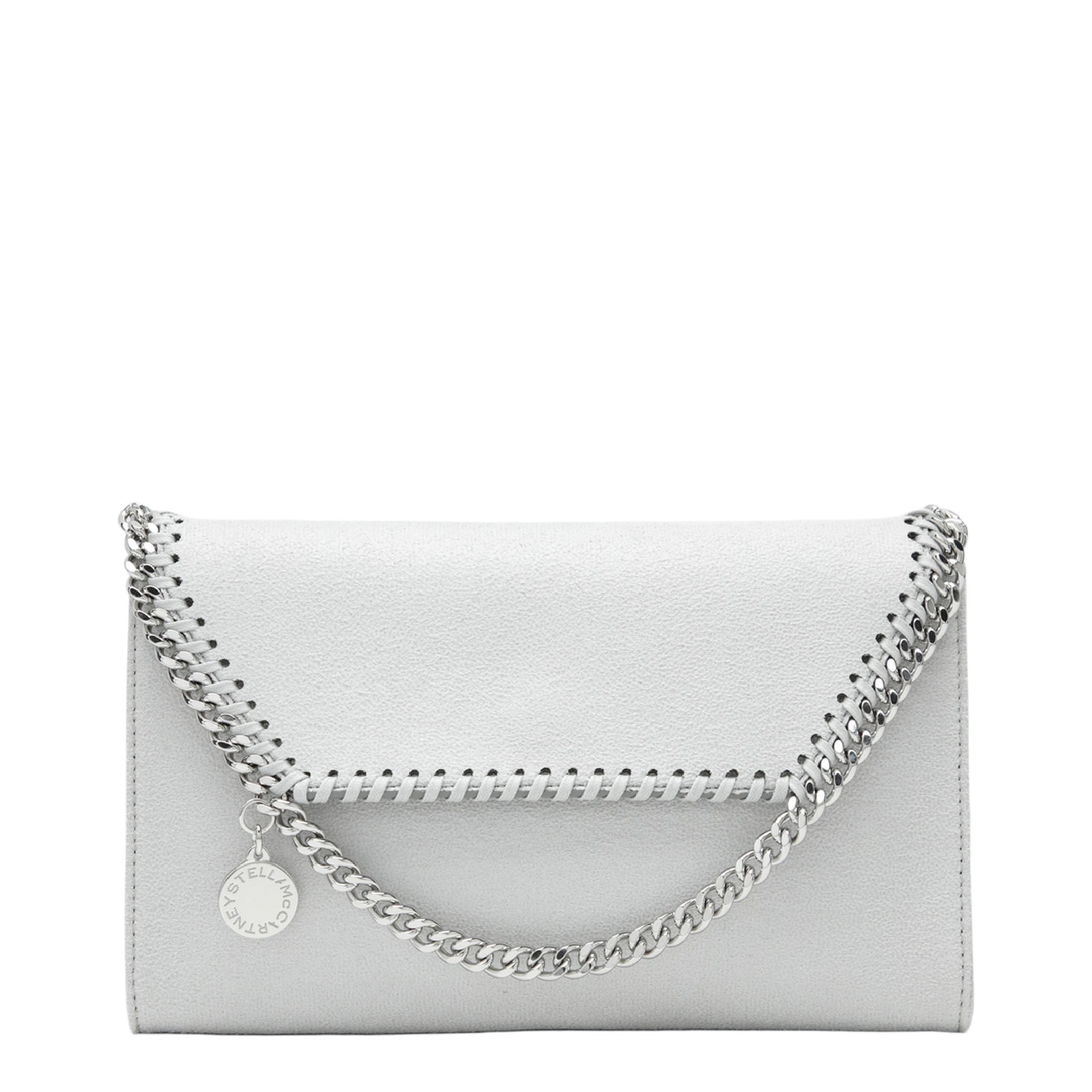 Pearl Grey Falabella Shoulder Wallet Bag - Image 1