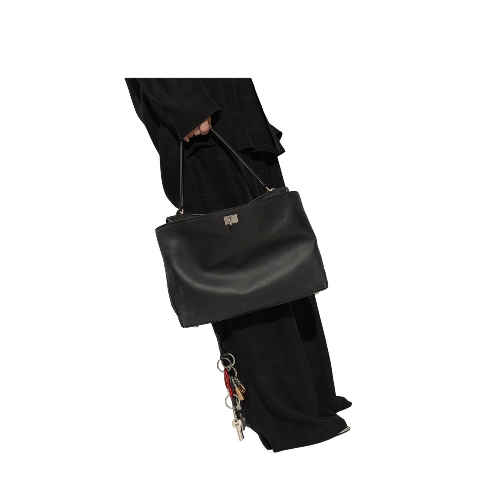 Rodeo Handbag Medium With One Charm in Black - Image 2