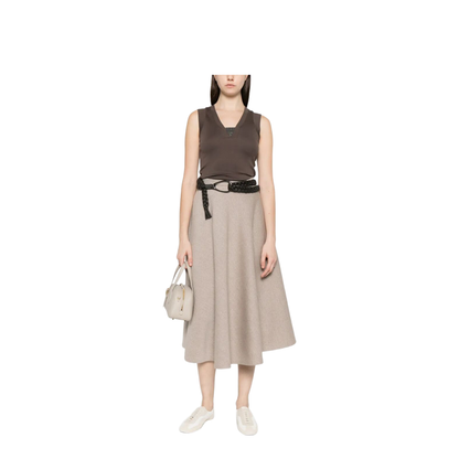 Stretch Cotton Jersey Tank Top with Precious Faux-Layering - Image 7