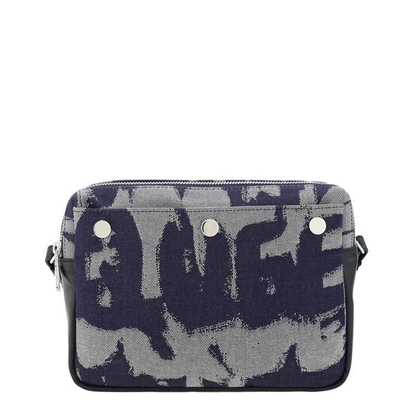 Printed Denim Crossbody Bags - Image 1