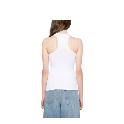 Pure White Slippery When Wet Racerback Tank Top - Image 2