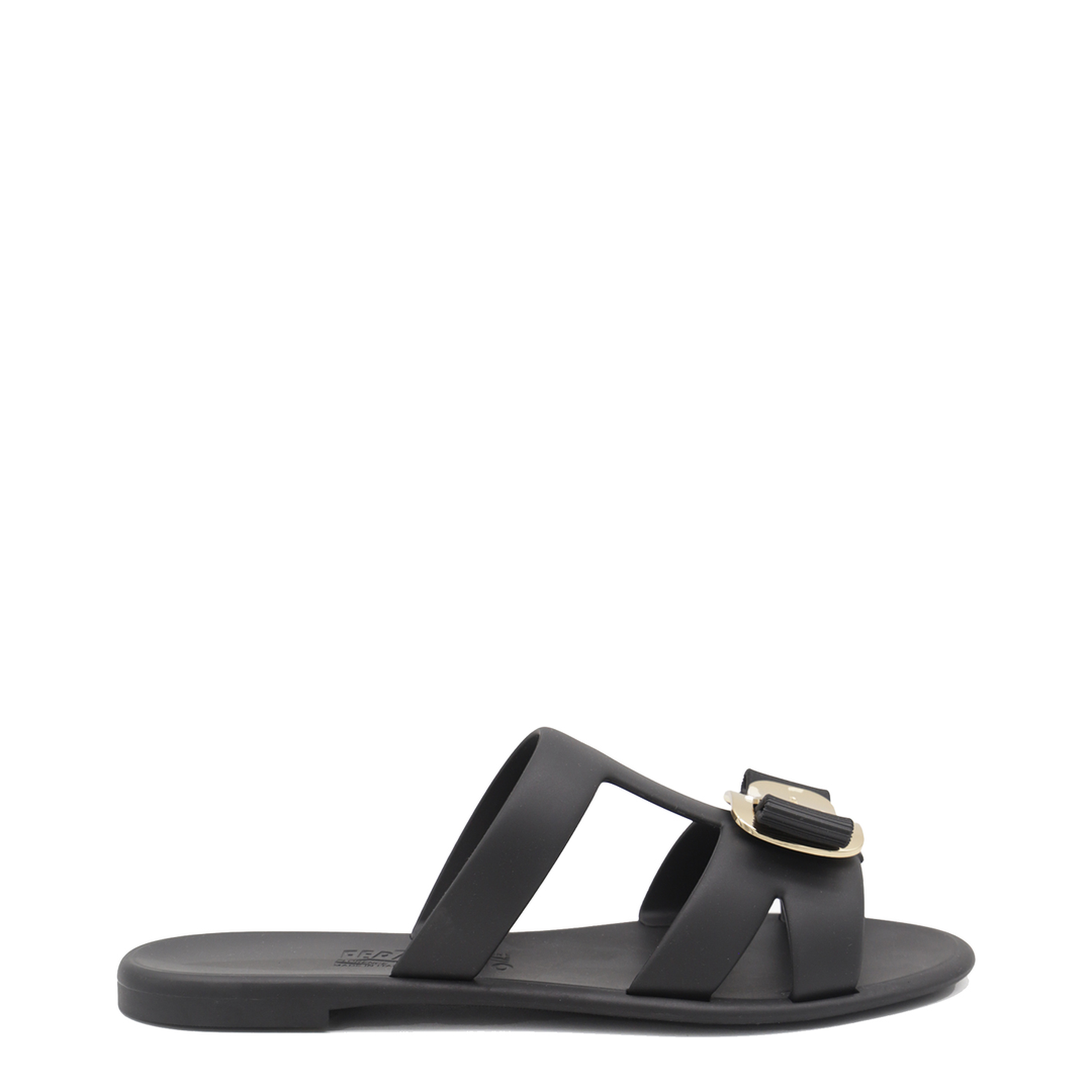 Black Leather Flats - Image 1