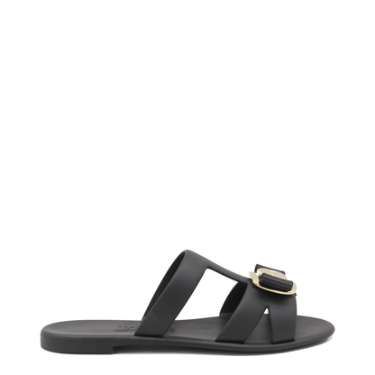 Black Leather Flats - Image 1