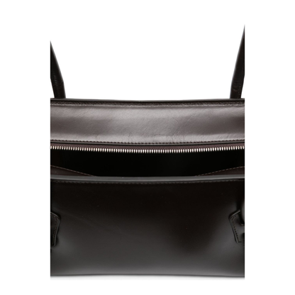 Fleca Medium Calf Leather Shoulder Bag - Brown - Image 2