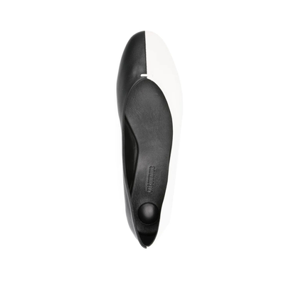 Les Ballerines Ovalo In Two-Toned Leather - Image 4
