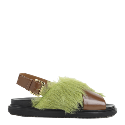 Fur-lined Fussbett Sandals - Image 1