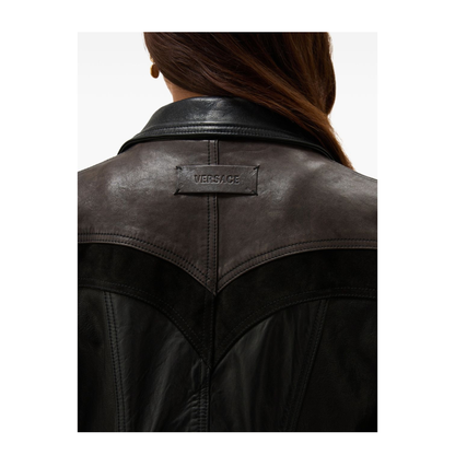 Slim-fit leather blouson - Image 4