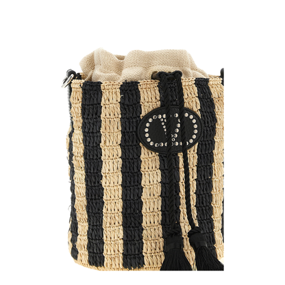 Raffia Small Bucket Bag - Image 3