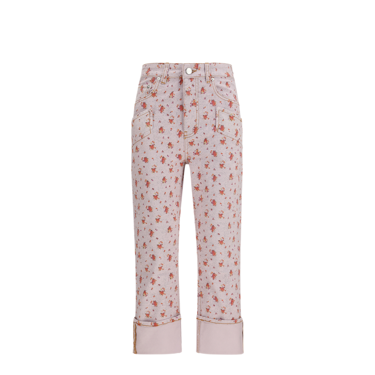 Printed Capri Pants - Image 1