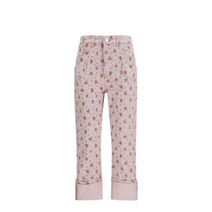 Printed Capri Pants - Image 1