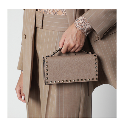 Rockstud Pink Powder Chain Wallet - Image 2