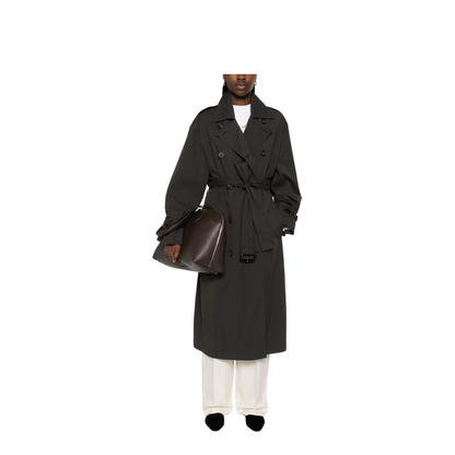 Cotton Blend Trench Coat - Image 2